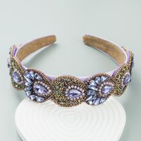 Fashion Retro Baroque Inlay Crystal Headband Hair Accessories main image 1
