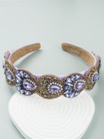 Fashion Retro Baroque Inlay Crystal Headband Hair Accessories main image 4