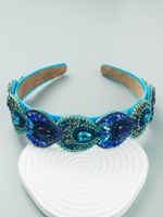 Fashion Retro Baroque Inlay Crystal Headband Hair Accessories main image 8