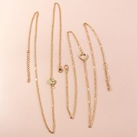 Simple Pearl Hollow Heart Shape Four Clover Waist Chain sku image 1