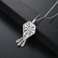 Alloy Fashion Geometric Necklace  (platinum-t11f22) Nhtm0514-platinum-t11f22 sku image 2