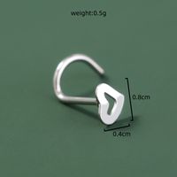Simple Stainless Steel Piercing U-shaped Nose Ring Piercing Nose Ornaments Wholesale sku image 6