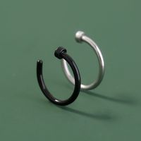 Simple Stainless Steel Piercing U-shaped Nose Ring Piercing Nose Ornaments Wholesale sku image 8