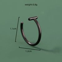 Simple Stainless Steel Piercing U-shaped Nose Ring Piercing Nose Ornaments Wholesale sku image 4