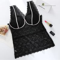 New Style Sexy Women's Lace Chest Pad Vest main image 5