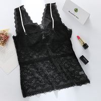 New Style Sexy Women's Lace Chest Pad Vest main image 4