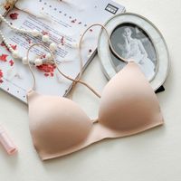 New Style Simple Solid Color Cross Sling Underwear Bra main image 4