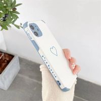 Simple Side Small Heart Pattern Iphone11 Drop-resistant Phone Case main image 4