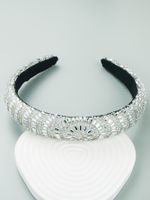 Fashion Full Rhinestone Baroque White Headband Hair Accessories main image 5