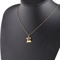 Gold Twelve Constellations Stainless Steel Necklace Lucky Birthstones Necklace sku image 3