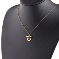 Gold Twelve Constellations Stainless Steel Necklace Lucky Birthstones Necklace sku image 2