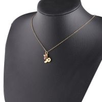 Gold Twelve Constellations Stainless Steel Necklace Lucky Birthstones Necklace sku image 10