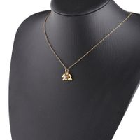 Gold Twelve Constellations Stainless Steel Necklace Lucky Birthstones Necklace sku image 11