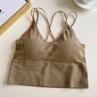New Style Simple Breathable Women's Underwear Cross Sling Vest sku image 6