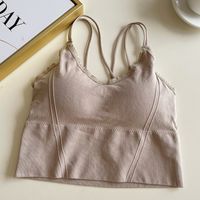 New Style Simple Breathable Women's Underwear Cross Sling Vest sku image 4