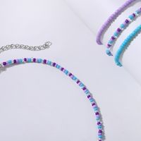 New Simple Hand Jewelry Colorful Bead Crystal Handmade Multi-layer Resin Bracelet Set Wholesale main image 5
