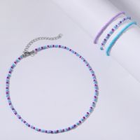 New Simple Hand Jewelry Colorful Bead Crystal Handmade Multi-layer Resin Bracelet Set Wholesale main image 4