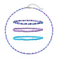 New Simple Hand Jewelry Colorful Bead Crystal Handmade Multi-layer Resin Bracelet Set Wholesale main image 2