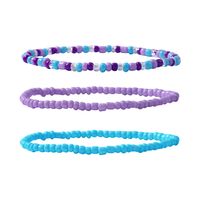 New Simple Hand Jewelry Colorful Bead Crystal Handmade Multi-layer Resin Bracelet Set Wholesale sku image 1