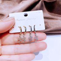 Fashion Zircon Micro Inlaid Cute Small Snakes Ear Clip Small Ear Ring Wholesale main image 5