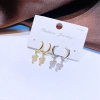 Fashion Zircon Micro Inlaid Cute Small Snakes Ear Clip Small Ear Ring Wholesale main image 3