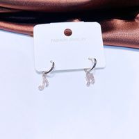 Fashion Micro Inlaid Zircon Notes Ear Clip Gold Plated Jewelry Wholesale sku image 2