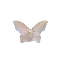Mode Transparent Papillon En Forme De Clip Femelle D'été En Épingle À Cheveux main image 5