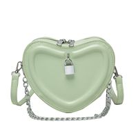 Summer New Fashion Heart Shape Chain Messenger Shoulder Bag main image 4