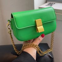 Fashion Simple Texture Chain Shoulder Crossbody Small Square Bag main image 6