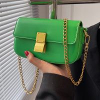Fashion Simple Texture Chain Shoulder Crossbody Small Square Bag main image 4