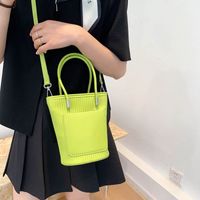 Summer New Fashion Messenger Bag Texture Portable Bucket Bag sku image 4