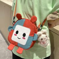 Cute Cartoon Nylon Bag Student Shoulder Messenger Canvas Bag sku image 4