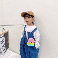 Enfants De Silicone Presse Petit Sac Bande Dessinée De Style Coréen Épaule Messenger Sac main image 4