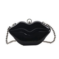 Fashion Pearl Chain Messenger Transparent Gel Bag sku image 2