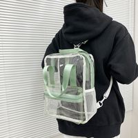 Summer New Pvc Plastic Transparent Backpack Fashion Large-capacity Backpack main image 3