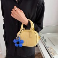 Fashion Flower Pendant Summer New Shoulder Messenger Small Handbag Mobile Phone Bag sku image 5