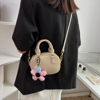 Fashion Flower Pendant Summer New Shoulder Messenger Small Handbag Mobile Phone Bag sku image 3