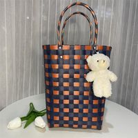 Hand Gift Crafts Vegetable Basket Bag Summer Handmade Woven Bag sku image 6