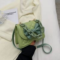 Acrylic Thick Chain Small Bag Summer Candy Color Rhombus Pearl Tote Shoulder Messenger Bag sku image 14