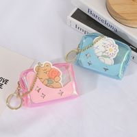 2022 New Cartoon Card Coin Purse Jelly Color Transparent Storage Bag Wallet Wholesale main image 2