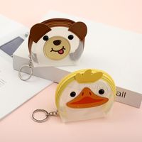 Monedero Pequeño Pingüino De Moda Animal Pequeño Monedero Láser Transparente Bolsa De Almacenamiento Mini Cartera main image 4