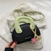 Women's Small Pu Leather Flower Cute Zipper Handbag sku image 4