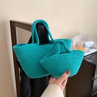 Moda Algodón Hilo Tejido Verano Nueva Bolsa De Pañales Casual Bolso sku image 11