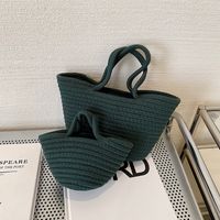 Fashion Cotton Thread Woven Summer New Casual Diaper Bag Handbag sku image 18