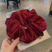 Wholesale Jewelry Smooth Satin Solid Color Hair Scrunchies Nihaojewelry sku image 8