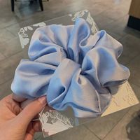 Wholesale Jewelry Smooth Satin Solid Color Hair Scrunchies Nihaojewelry sku image 7