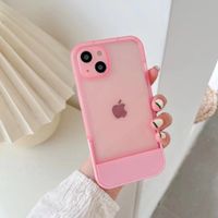 Simple Style Transparent Color Invisible Bracket Iphone13 Phone Case main image 3