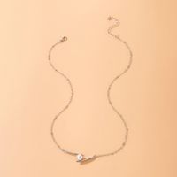 Fashion Ol Pearl Geometric Irregular Clavicle Chain Single-layer Alloy Necklace main image 2