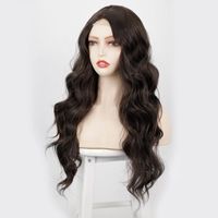 Women's Front Lace Mid-length Curly Hair Synthetic Wigs main image 5