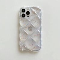 Fashion Rhombus Transparent Epoxy Glitter Iphone 13pro Max Phone Case main image 3